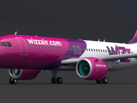 Wizz Air A320 3D Model