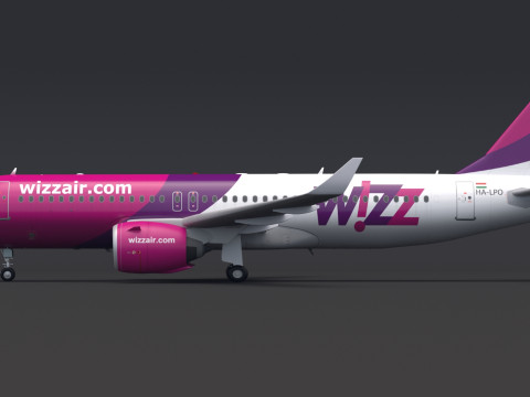 Wizz Air A320 3D 모델