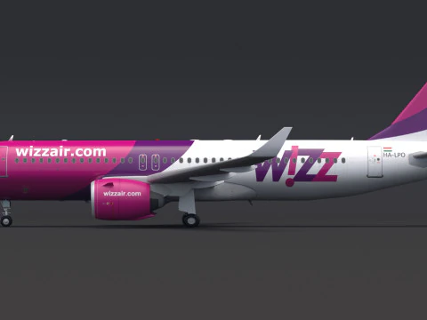 Wizz Air A320 3D Model