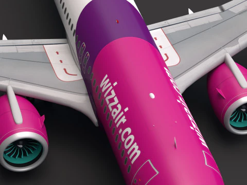 Wizz Air A320 3D Model