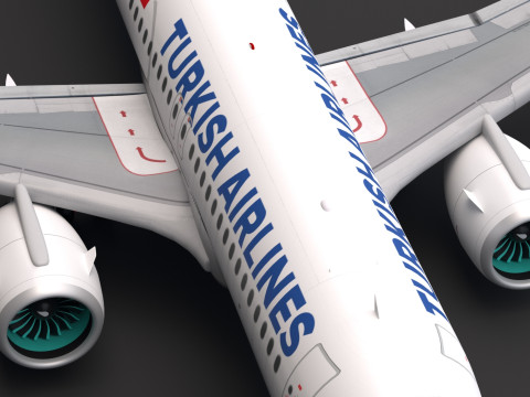 Turkish Airlines A320 3D 模型