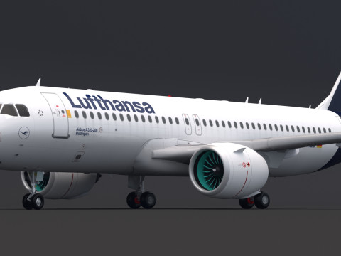 Lufthansa A320 NEO Airbus 3D 模型