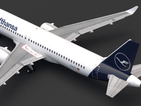 Lufthansa A320 NEO Airbus 3D Model