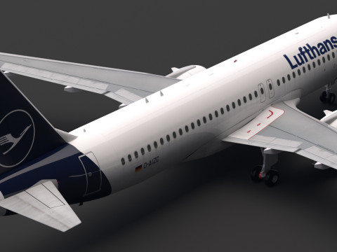 Lufthansa A320 NEO Airbus 3D 模型
