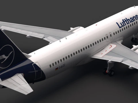 Lufthansa A320 NEO Airbus 3D Model