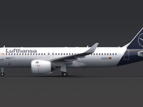 Lufthansa A320 NEO Airbus 3D Model