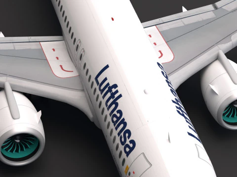 Lufthansa A320 NEO Airbus 3D Model