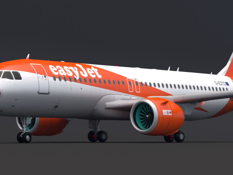 EasyJet A320 Airbus 3D Model