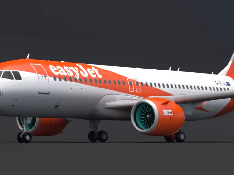 EasyJet A320 Airbus 3D Model