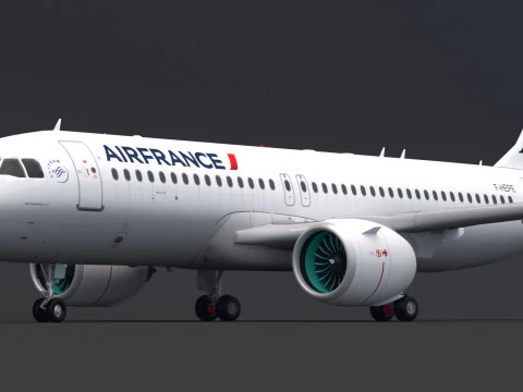 Air France A320 Airbus 3D Model