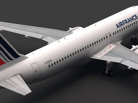 Air France A320 Airbus 3D Model