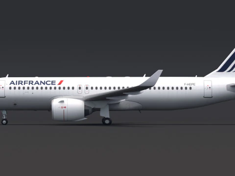 Air France A320 Airbus 3D Model