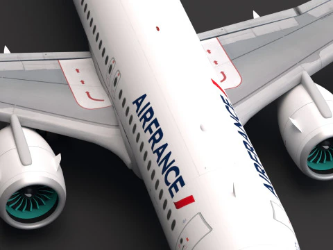 Air France A320 Airbus 3D Model