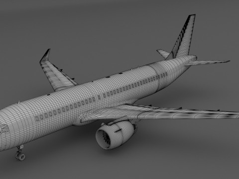 Air France A320 Airbus Model 3D