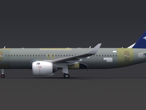 Aegean Airbus A320neo Unpainted 3D Model