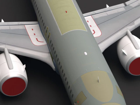 Aegean Airbus A320neo Unpainted 3D Model