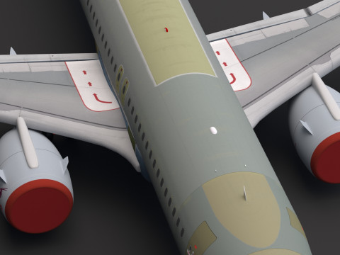 Qatar Airways A320 non verniciato Modello 3D