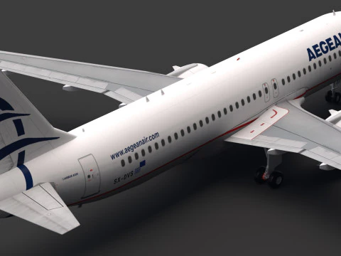 Aegean Airlines A320 Airbus 3D Model