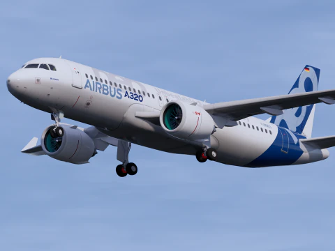 Airbus A320neo Modello 3D