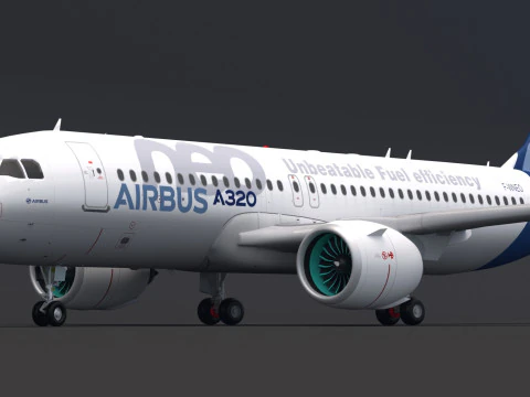 Airbus A320neo 3D Model