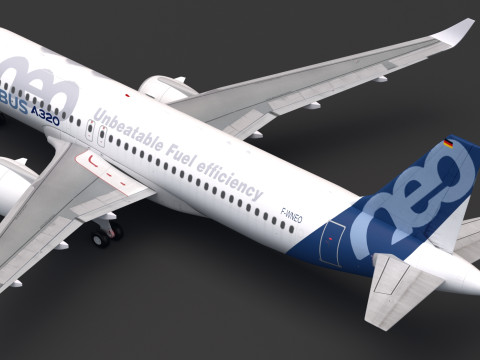 Airbus A320neo Modello 3D