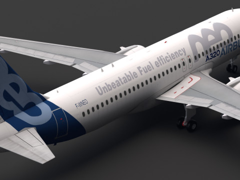 Airbus A320neo Modello 3D