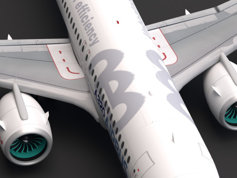 Airbus A320neo Modello 3D