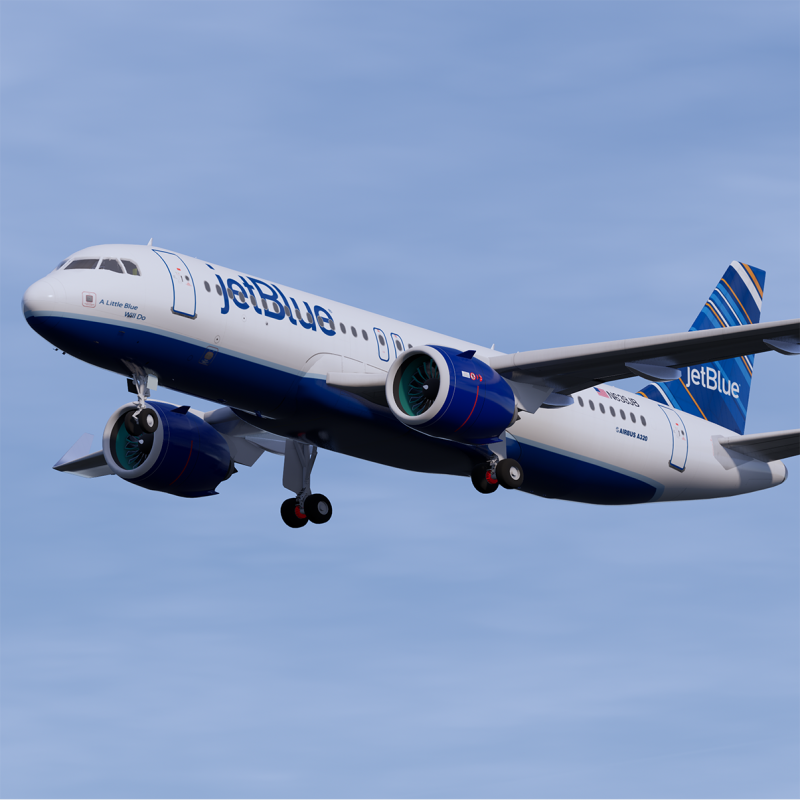 JetBlue A320 NEO Airbus 3D मॉडल .c4d .max .obj .3ds .fbx .stl .blend 