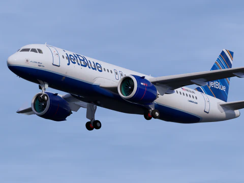 JetBlue A320 NEO Airbus Modello 3D