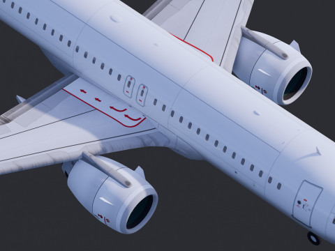 Airbus A320 Generic 3D Model
