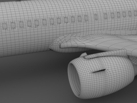 Airbus A320 Generic 3D Model