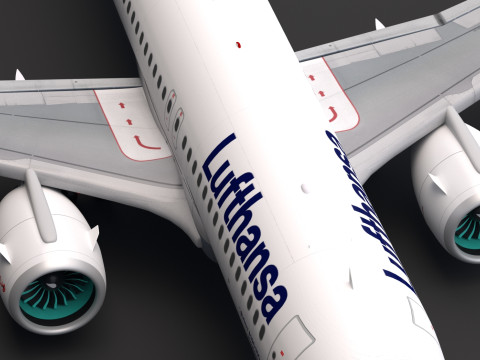 Lufthansa A320 3D Model