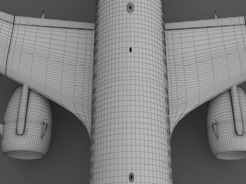 Lufthansa A320 3D Model