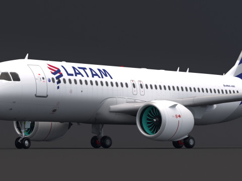 Latam Airlines A320 3D Model
