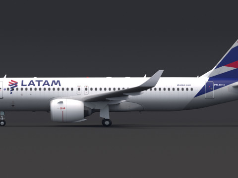 Latam Airlines A320 3D Model