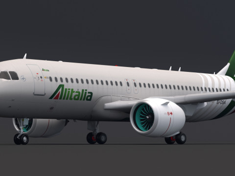 Alitalia A320 NEO 3D Model