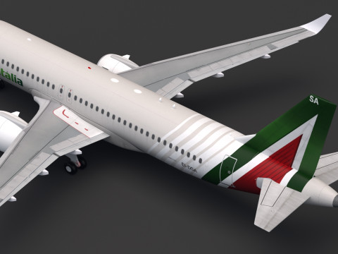 Alitalia A320 NEO 3D Model