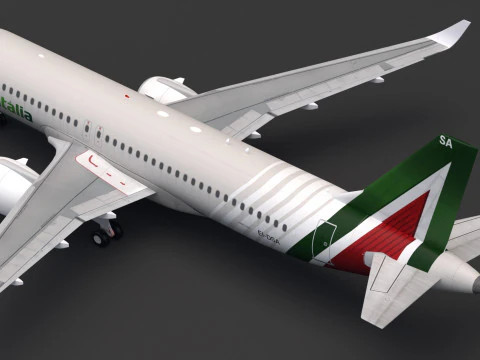 Alitalia A320 NEO 3D Model