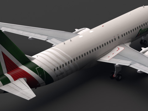 Alitalia A320 NEO 3D Model