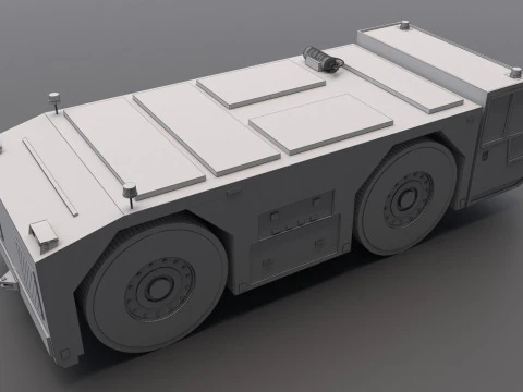 Aircraft Towing Tractor 3D Model