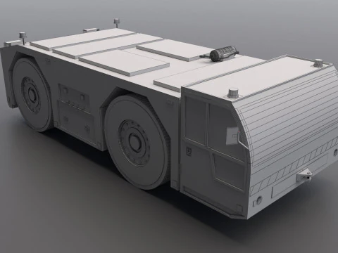 Aircraft Towing Tractor 3D Model