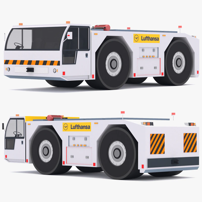 ルフトハンザ トーイング トラクター 3Dモデル .c4d .max .obj .3ds .fbx .stl .blend