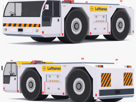 Tractor de remolque Lufthansa Modelo 3D