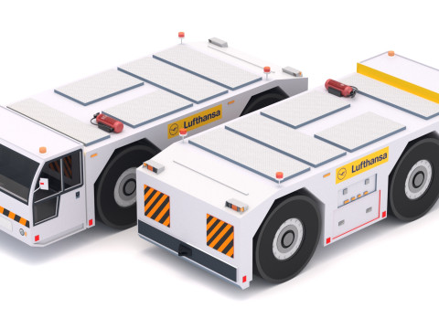 लुफ्थांसा टोइंग ट्रैक्टर 3D मॉडल