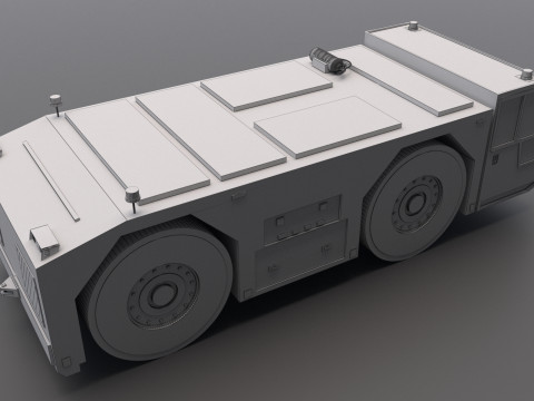 लुफ्थांसा टोइंग ट्रैक्टर 3D मॉडल