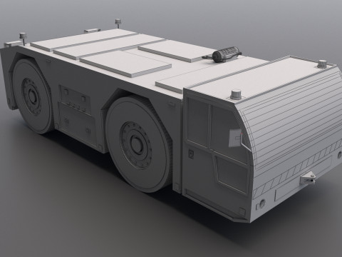 लुफ्थांसा टोइंग ट्रैक्टर 3D मॉडल