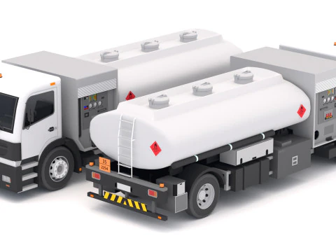 Generic Fueler Aircraft 3D Model