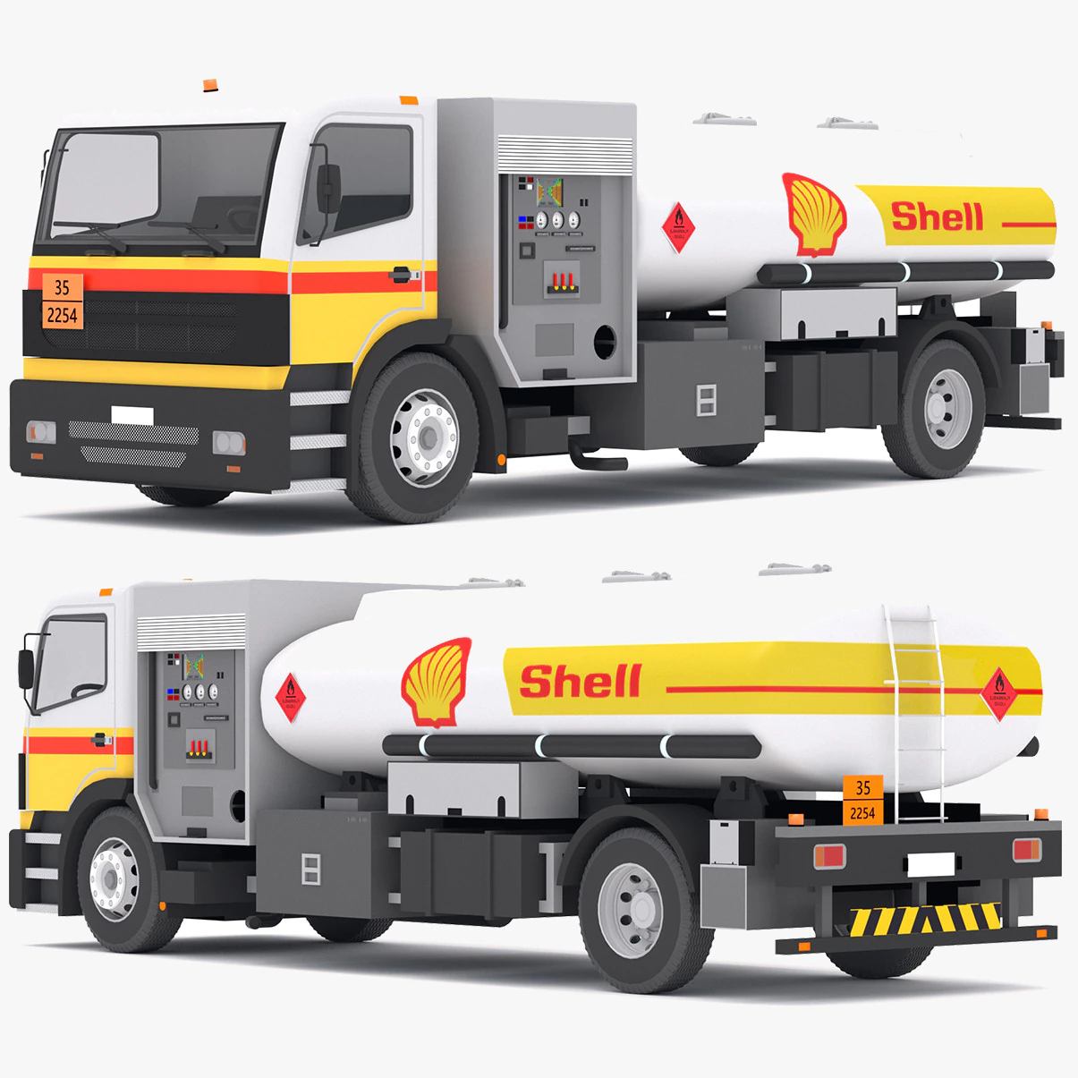 SHELL dell'aereo da rifornimento Modello 3D .c4d .max .obj .3ds .fbx .stl .blend