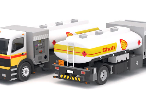 SHELL dell'aereo da rifornimento Modello 3D