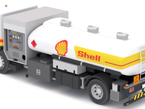 SHELL dell'aereo da rifornimento Modello 3D
